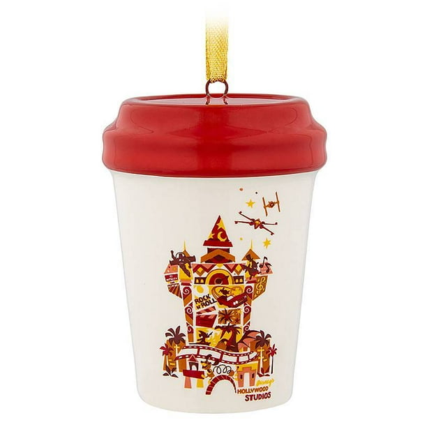 Disney Parks Starbucks ORNAMENT HOLLYWOOD STUDIOS Ceramic Travel Tumbler NEW